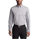Van Heusen Mens Dress Shirts Regular Fit Silky Poplin Solid