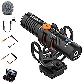 comica VM10 PRO Universal Video Microphone - Adjustable Gain, USB C Digital Output, Monitoring - Shotgun Mic for Camera, Smar