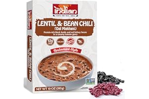 Truly Indian Spiced Lentil & Bean Chili (Dal Makhani) 10 Ounce | Authentic Traditional Indian food | Made Fresh in India With Locally Grown Ingredients | Ready to Eat, Vegan, Microwaveable Meal