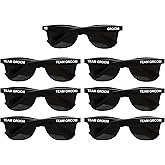 LADY&HOME Bachelor Party 7pcs Wedding Sunglasses for Groom, Best Man, Groomsmen Gifts Wedding Favor