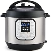 Instant Pot Duo 6 Qt 7-in-1 Electric Pressure Cooker, Stainless Steel | Slow cooks, makes rice and yogurt, steams, sautés, wa