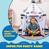 JOYIN Rocket Ship Play Tent for Kids Indoor Outdoor Preschool Toy view 4