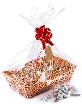Woodluv Create Your Own Wicker Gift Hamper Basket Kit 43x29x11cm view 1