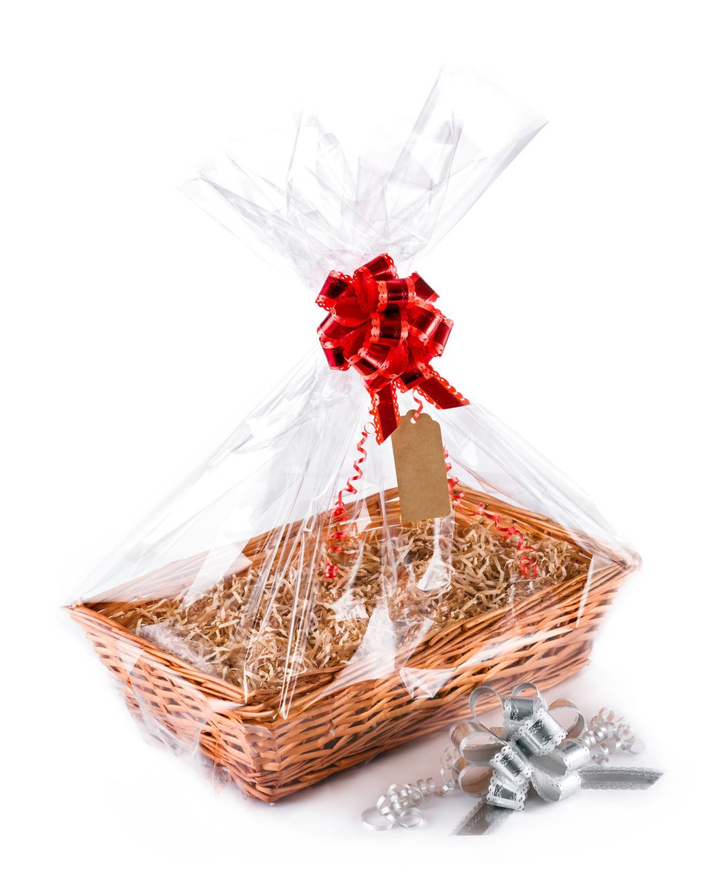 Woodluv Create Your Own Wicker Gift Hamper Basket Kit Use For Christmas Presents, Christening, Wedding, Baby Shower or Birthday Gift