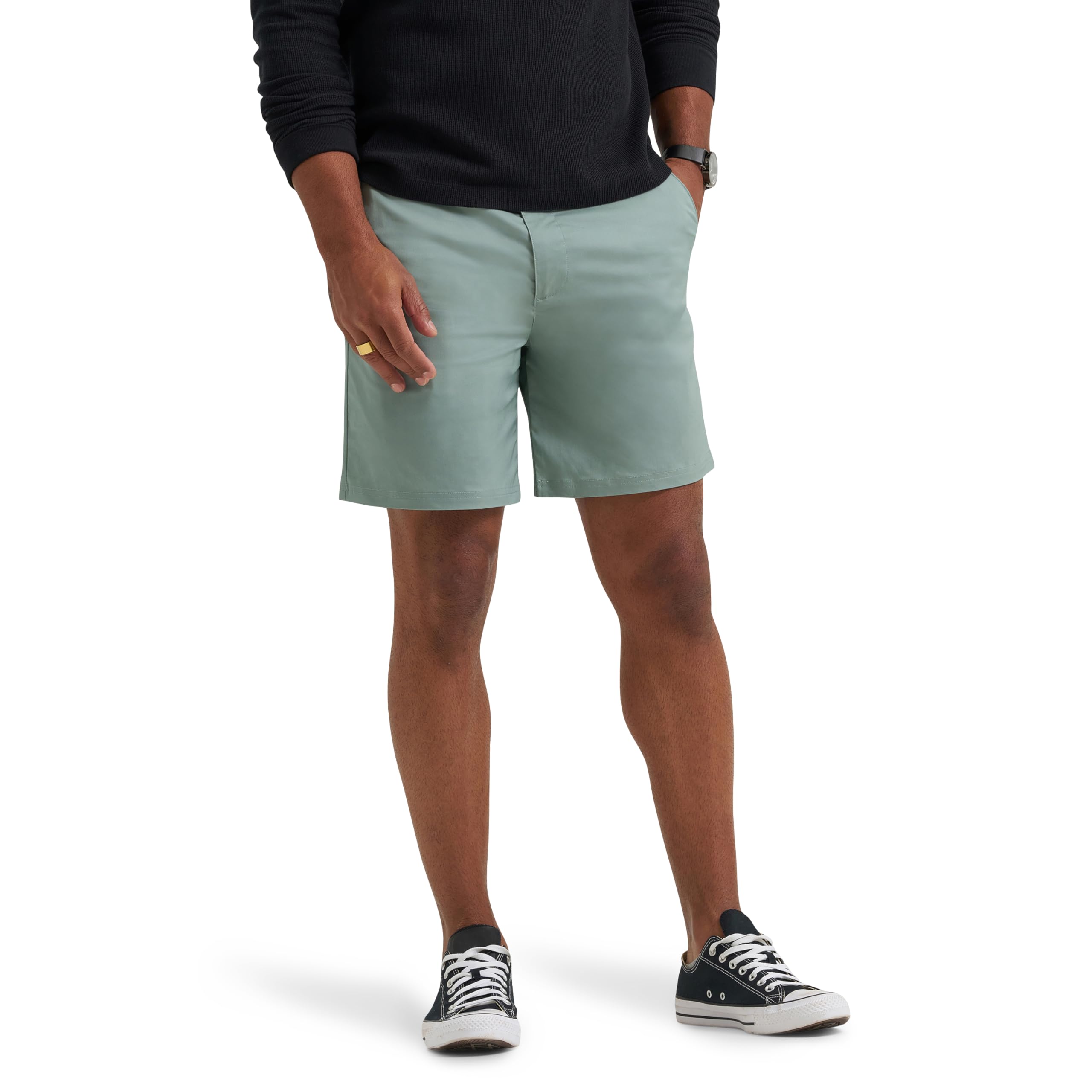 Lee Men’s Extreme Motion 7″ Flat Front Short, Desert Sage, 42