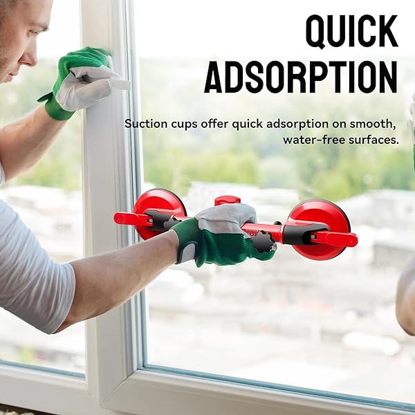 SHIJING 2PCS GRANITE SEAM SETTER, 90°- 270° ANGLE ADJUSTMENT,GLASS SUCTION CUPS, HANDLE GLASS HOLDER TOOL FOR LIFT LARGE GLASS/FLOOR GAP FIXER/TILE LIFTER MIRROR/WINDSHIELD REMOVAL & INSTALL TOOL