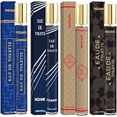 MZANK Cologne for Men, 4 Pack Perfume for Him, Mens Cologne Sampler Sets, Travel Size Perfume, Eau de Toilette, Body Spray Long Lasting Gifts for Him Birthday Anniversary Valentines Christmas