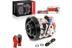 A-Premium Air Conditioner AC Compressor with Clutch Compatible with Freightliner Cascadia 2011 2012 2013 2014 2015 2016 2017 
