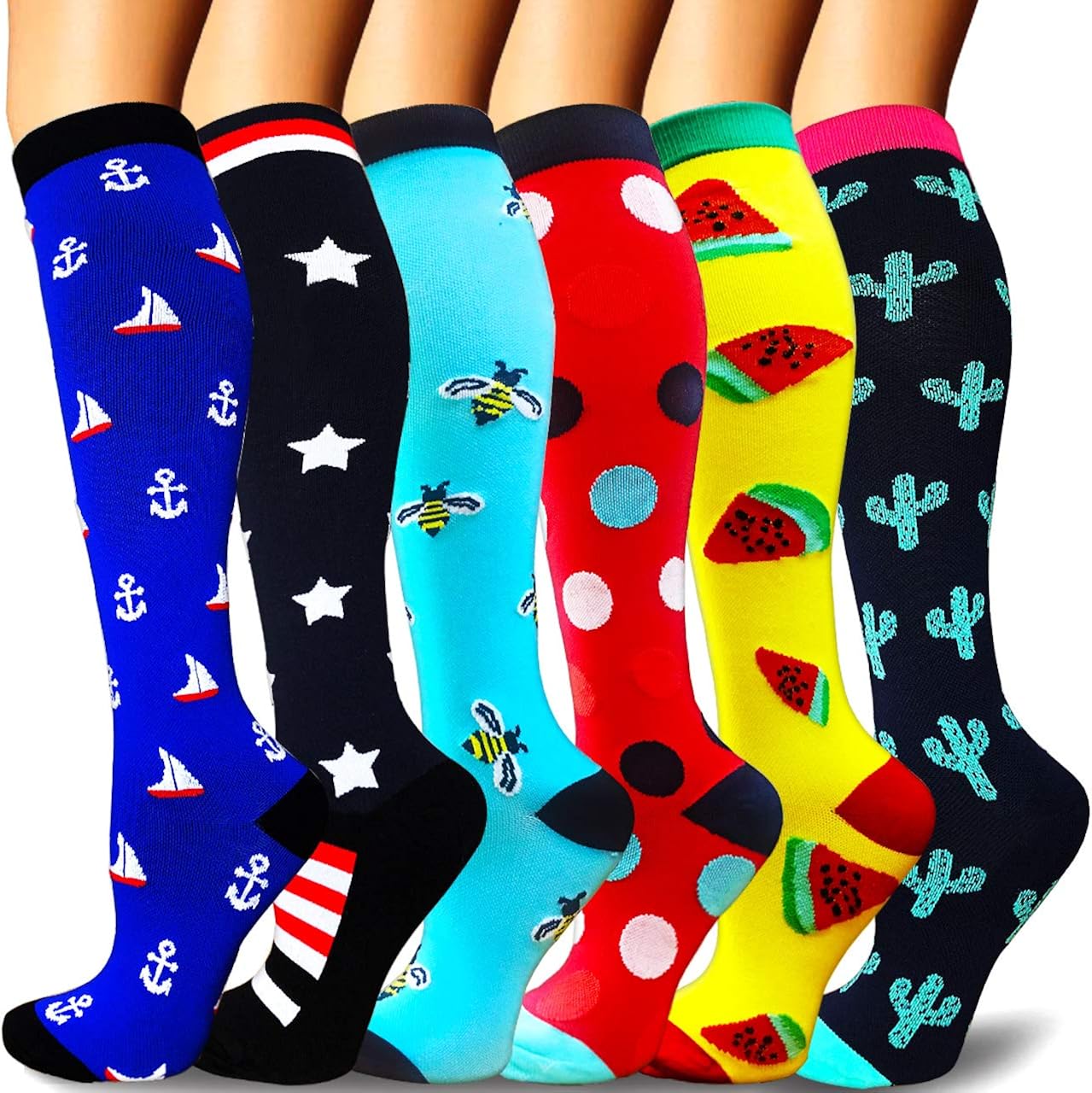 Compression Socks Women & Men 20-30mmHg - Best Support for Running,Sports,Hiking,Flight Travel,Circulation: Clothing