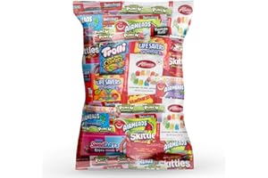 PISOKA Assorted Candy Mix - Variety Pack of Gummies, Sour Candy, and Chewy Treats - Individually Wrapped (2 LB)