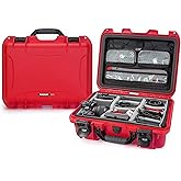 NANUK 920 Pro Photo Kit – Waterproof Travel Camera Hard Case with Padded Dividers & Lid Organizer, 16.7” x 13.4” x 6.8”, Dustproof & Impact-Resistant, Airline Carry-On Approved – Red