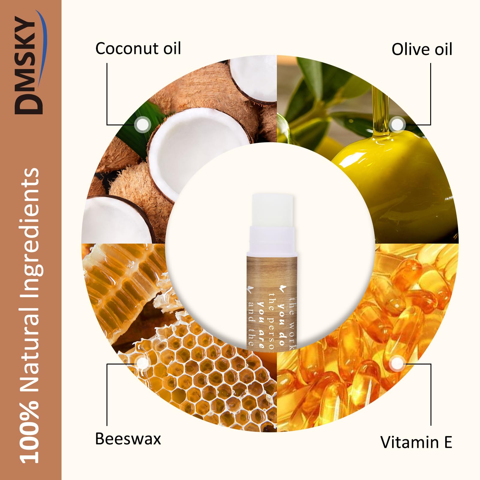 DMSKY Appreciation Gifts 60 Pcs Lip Balm Bulk, Staff Appreciation Gifts Bulk Thank You Gifts Bulk for Coworkers Teacher Worker Employee Leaving Farewell Gifts