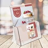 Europel Leaflet & Brochure Holder for A4 - Crystal Clear Acrylic view 7