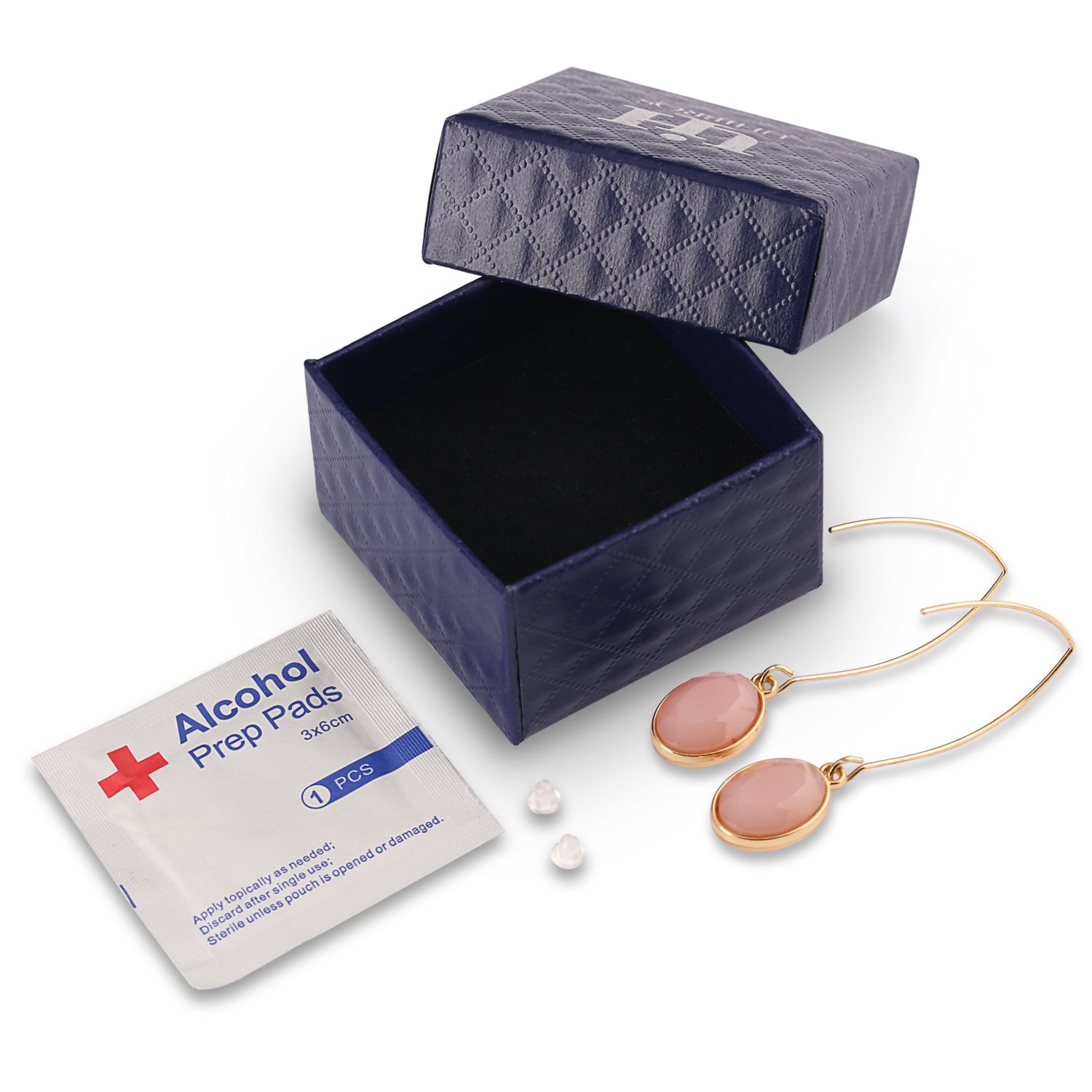 Dangle Earrings，UHIBROS Women\'s Stone Crystal Dangle Drop Earrings (Pink)