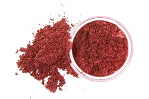 Slice of the Moon | Flashing Wine Red Natural Mineral Mica Powder, 0.88oz (25g) | for Personal or Professional Use - Cosmetics, Epoxy Resin Projects, Nail Polish, Soaps, Bath Bombs, and Art Projects