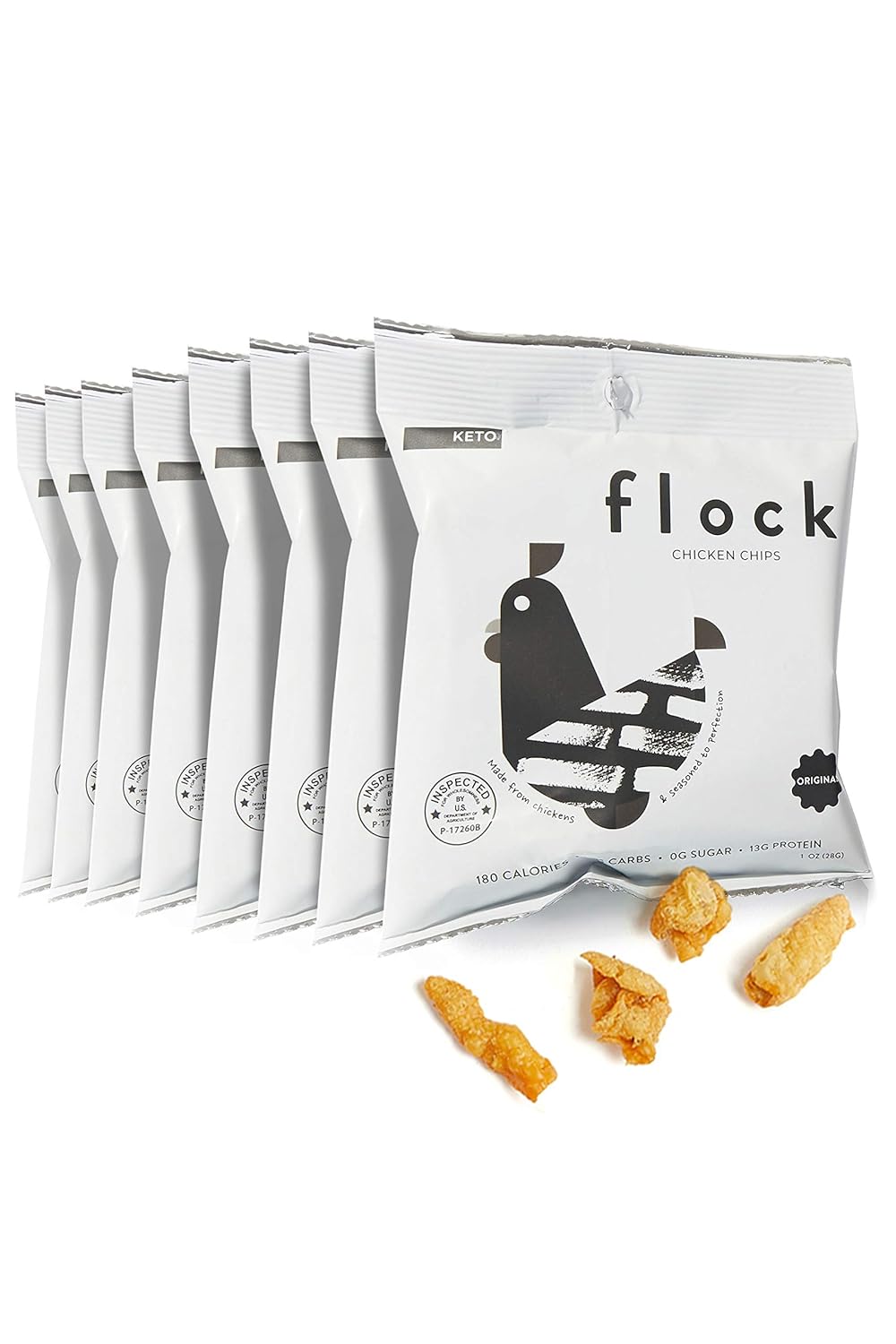 Flock Keto Chicken Skin Chips 