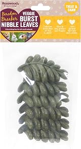 Rosewood Nibble Leaves Veggie Treats for Rabbits & Small Animals 6pc view 1