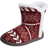Women Faux Fur Slipper Boots Soft Plush Fleece Booties Slipper Ladies