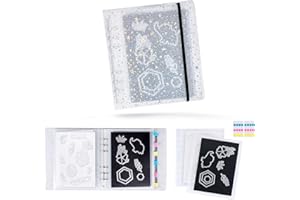 BABYSHEEP 30pcs Magnetic Sheets and Storage Bags for Stamps and Dies Storage with Album Pocket, Die Cut Storage Set for Storage Die Cutting,DIY Scrapbooking,Card Making Supplies (1.2 mm Thickness)