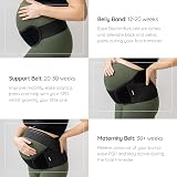 BABYGO 4 in 1 Pregnancy Support Belt with 40 Page Book Black view 5