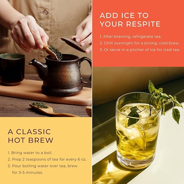 GYA TEA CO EARL GREY GREEN TEA LOOSE LEAF – 5.29 OZ (70 CUPS) – 100% PURE NATURAL – BREW HOT OR ICED
