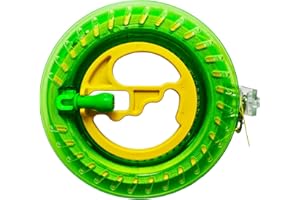 MAIFLHMAI Kite String Reel,Kite Line Winder Come with Lock,6 inches Kite Wheel and Line - Smooth Winding & Enhanced Control for Outdoor Kites, Ideal for Kids, Adults and Toddlers