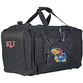 Officially Licensed NCAA "Roadblock" Duffel Bag, 20" x 11.5" x 13", Black