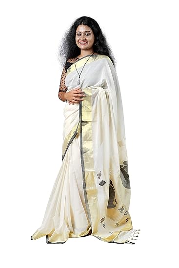 Kerala Handloom Handcrafted Design Saree