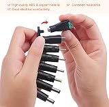 KUOQIY 8pc Universal DC Power Adapter Tip Kit 5.5x2.1mm Barrel Jack Converter view 5