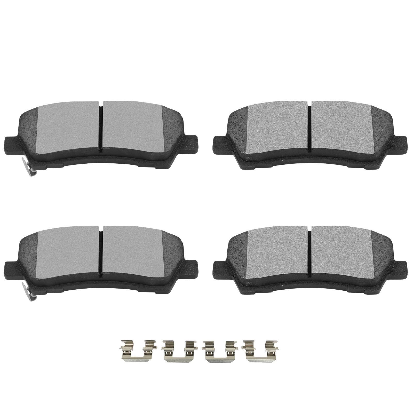 Photo 1 of SCITOO Rear Disc Brake Pad Set 4PCS w/Hardware Fit For Ford For Mustang 2015 2016 2017 2018