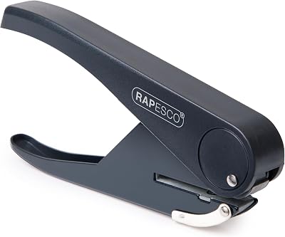 Rapesco PF35A0G1 Sole Single Hole Paper Punch Plier 23 Sheet Capacity