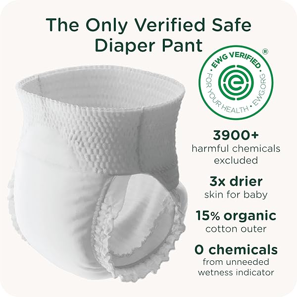 SMARTYPANTS PULL UP STYLE DIAPERS | EWG VERIFIED SAFE & PLANT-BASED | QUILTED 360 WAISTBAND, SUPER ABSORBENT FOR OVERNIGHT LEAK PROTECTION | TRAINING PANTS BY HEALTHYBABY | SIZE 7 (30 COUNT)