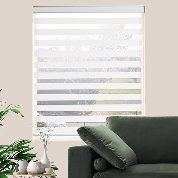 JIANGPIN TEXTILE ZEBRA BLINDS FOR WINDOWS DUAL LAYER...