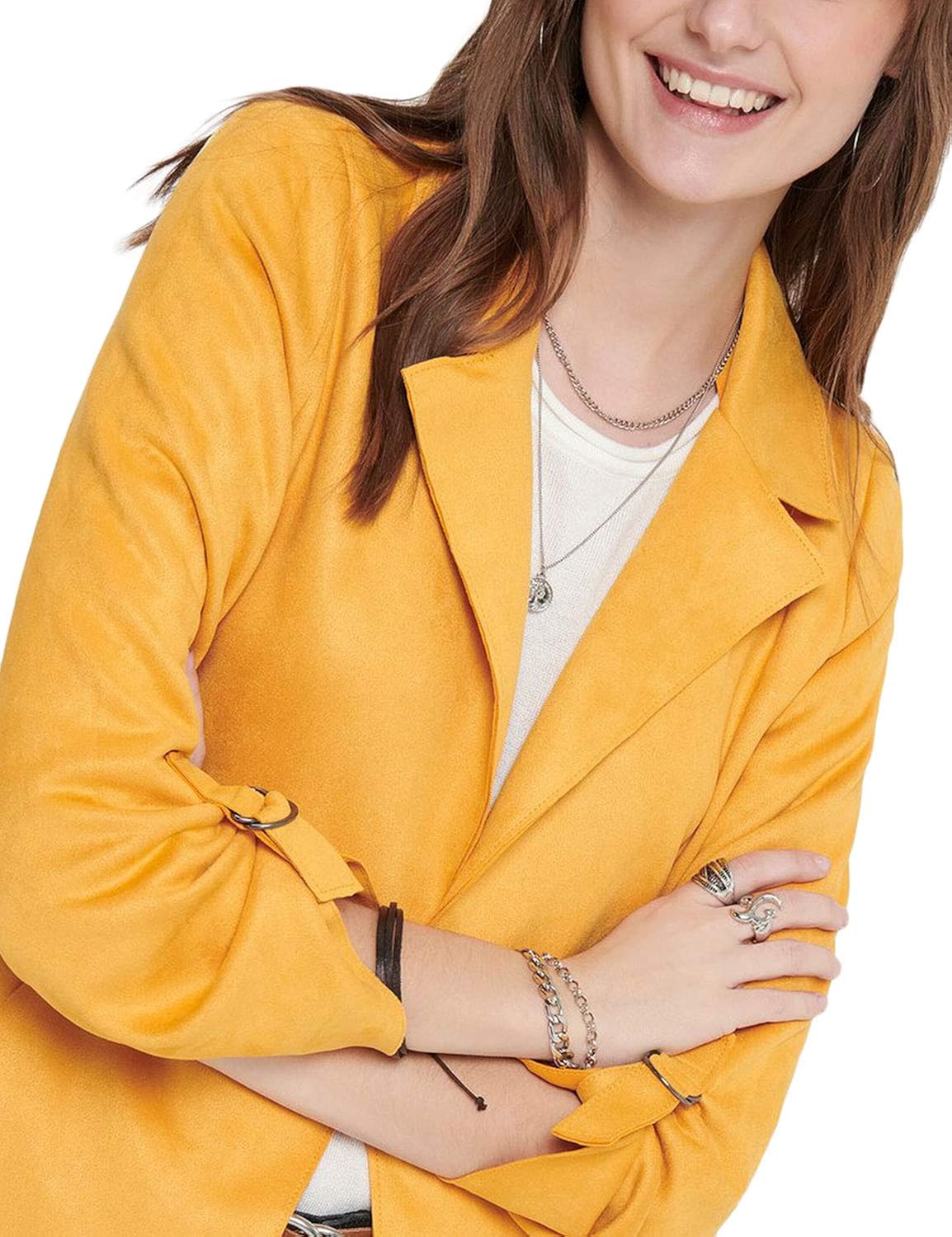 ONLY Damen Onljoline Faux Suede Coat Cc OTW Kunstlederjacke