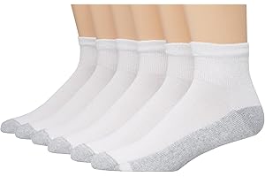 Hanes Men's Hanes Men's Socks, Double Tough Ankle Socks, 6 and 12-Pack