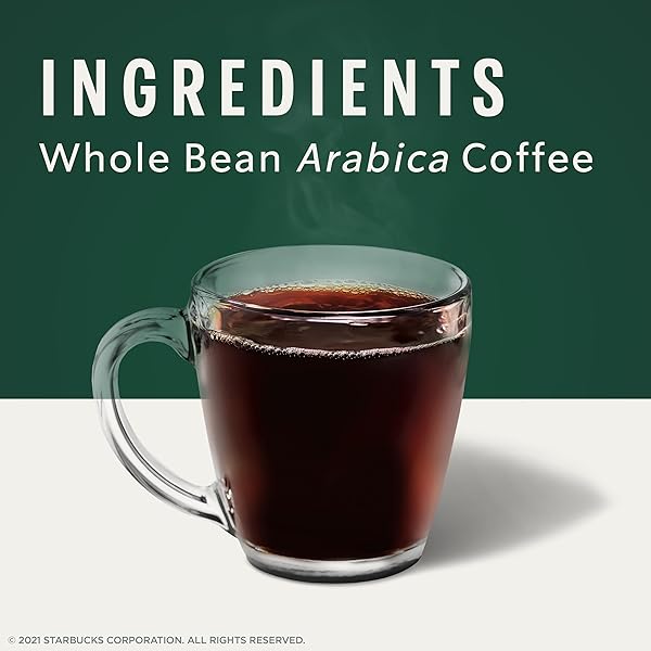 STARBUCKS WHOLE BEAN COFFEE, MEDIUM ROAST COFFEE, PIKE PLACE ROAST, 100% ARABICA, 1 BAG (18 OZ)