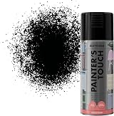 Rust-Oleum Painter's Touch Spray Paint 400ml Gloss Black Aerosol