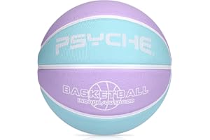 Mini Rubber Basketball Size 3(22''),Kids Youth Basketball Size 5(27.5'') for Indoor Outdoor Beach Play