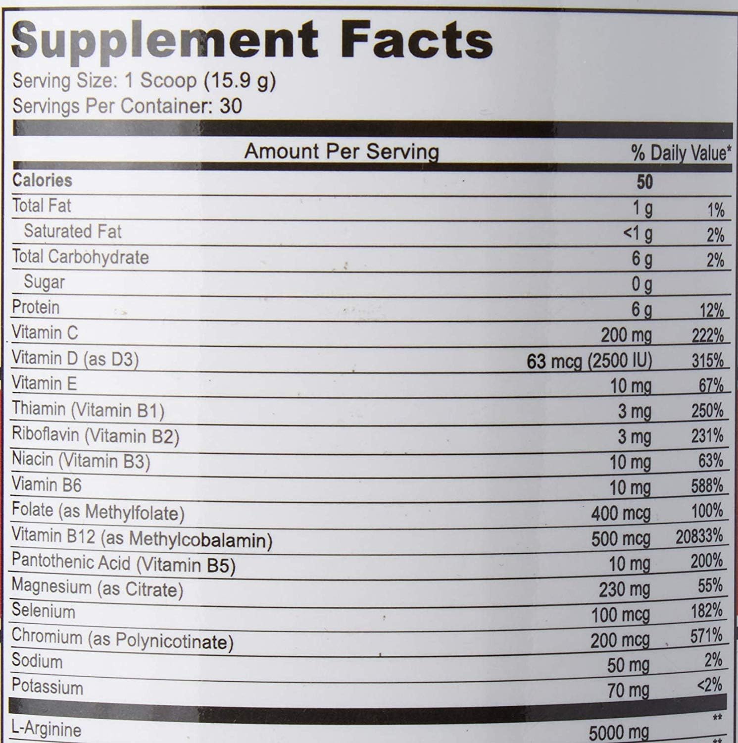 Cardio 911® Heart Health - Nitric Oxide Supplement - (16.82 Ounce Powder with Scoop) - Tart Cherry Flavor L-Arginine 5000 mg and L-Citrulline 1000 mg Combo, Pack of 1: Health & Personal Care