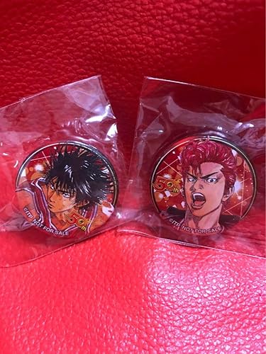 Amazon Wj創刊50周年記念 ジャンプヒーロー夏祭り 缶バッジ 桜木花道 流川楓 スラムダンク 2個セット 井上雄彦 バッチ バッジ ホビー