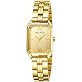 Diaofendi Women's Petite Gold Watch,Dress Analog Waterproof, Stainless Steel Bracelet Watches for Women