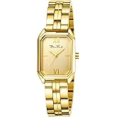 Diaofendi Women's Petite Gold Watch,Dress Analog Waterproof, Stainless Steel Bracelet Watches for Women