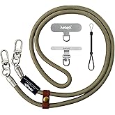 APEGG Phone Lanyard Universal Phone Strap crossbody Adjustable Anti-Drop Neck Strap with 2 Phone Tether Patches & Wrist Strap
