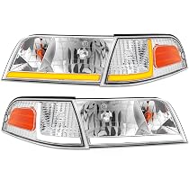 Amazon.com: telpo Headlight Assembly Fit For 1998-2011 Ford Crown ...