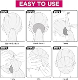 Teenitor Black Hair Bun Donut Set 4 Sizes with 20 Pins Ballet Bun Maker view 7