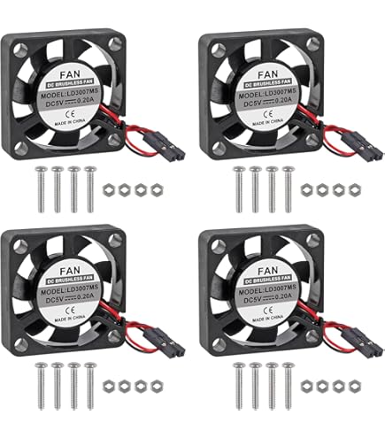 Compute Module 4 Cooling Fan - 3007 5V PWM CPU Cooler With Thermal Tapes For Raspberry Pi CM4