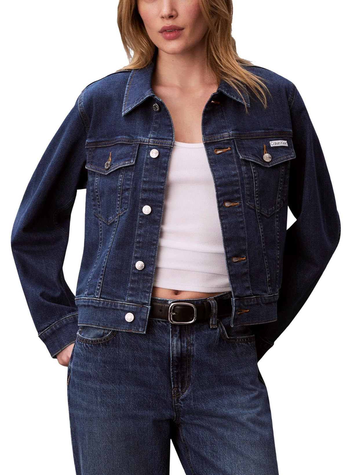 Calvin Klein Women’s Classic Denim Trucker Jacket