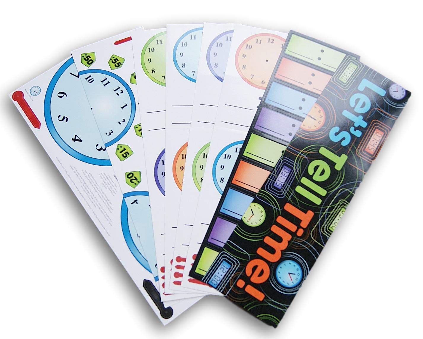 Buy Teaching Analog & Digital Telling Time Clocks Bulletin Board Set