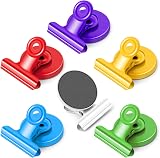 FINDMAG Fridge Magnets Clip 6 Pack Colorful Heavy Duty Magnetic Clips view 1