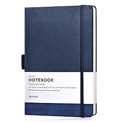 Thick Classic Notebook with Pen Loop - A5 College